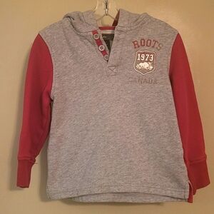 Roots grey/red pullover hoodie